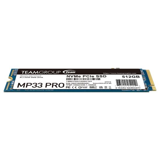 Team MP33 Pro 512GB 2400/2100MB/s NVMe PCIe Gen3x4 M.2 SSD Disk (TM8FPD512G0C101) resmi