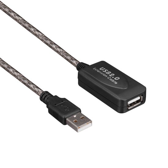 S-LINK SL-UE130 USB 2.0 ŞEFFAF 10 METRE USB UZATMA KABLOSU resmi