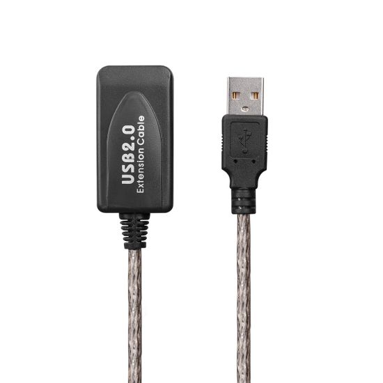 S-LINK SL-UE130 USB 2.0 ŞEFFAF 10 METRE USB UZATMA KABLOSU resmi