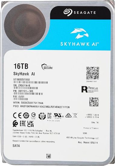 16TB SEAGATE SKYHAWK ST16000VE002 SATA 3.0 7200 RPM 3.5" resmi