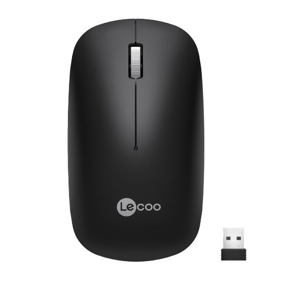 LENOVO LECOO WS214 SİYAH SESSİZ KABLOSUZ MOUSE resmi