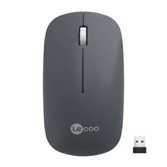 LENOVO LECOO WS214 GREY SESSİZ KABLOSUZ MOUSE resmi