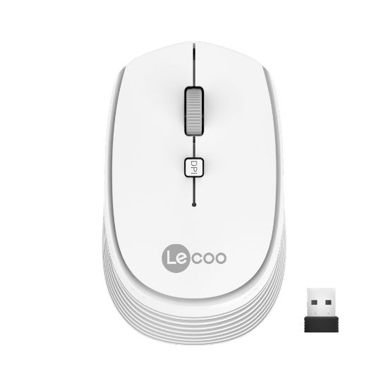 LENOVO LECOO WS202 BEYAZ USB KABLOSUZ MOUSE resmi