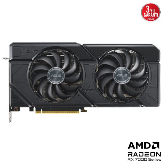 ASUS DUAL-RX7700XT-O12G RX 7700 XT 12GB GDDR6 HDMI DP 192BİT resmi