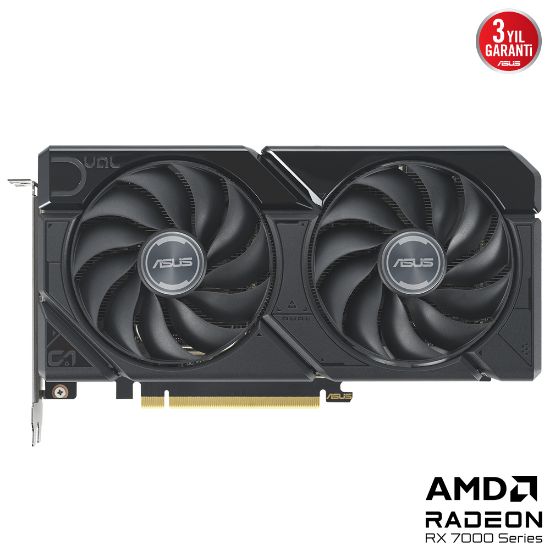 ASUS DUAL-RX7600XT-O16G 16GB GDDR6 HDMI DP 128BİT resmi