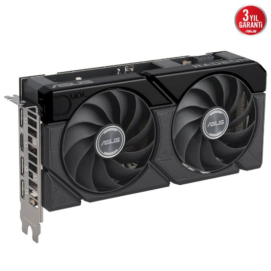 ASUS DUAL-RX7600XT-O16G 16GB GDDR6 HDMI DP 128BİT resmi