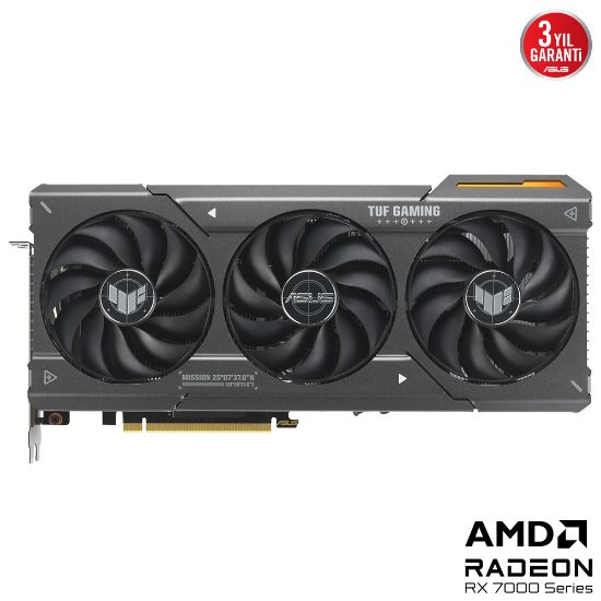 ASUS TUF-RX7600XT-O16G-GAMING RX 7600 XT 16GB GDDR6 HDMI 3XDP 128BİT resmi