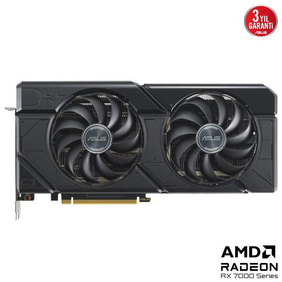 ASUS DUAL-RX7800XT-O16G RX 7800 XT 16GB GDDR6 HDMI 3XDP 256BİT resmi