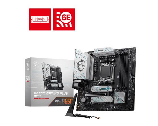 MSI B650M GAMING PLUS WIFI DDR5 7200MHZ(OC) HDMI DP M.2 MATX AM5 resmi