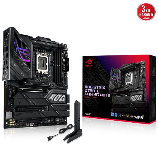 ASUS ROG STRIX Z790-E GAMING WIFI II DDR5 DP HDMI 5XM2 USB3.2 WiFi 7 RGB ATX 1700P  resmi