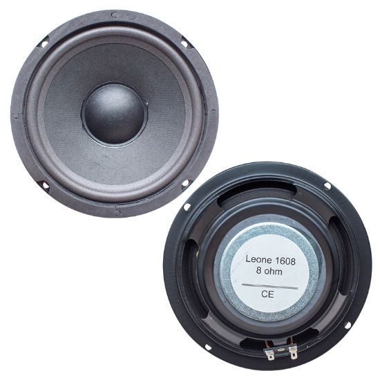 LEONE 1608 16 CM 8 OHM TWEETERSIZ TEKLİ HOPARLÖR (BASS HOPARLÖR) resmi