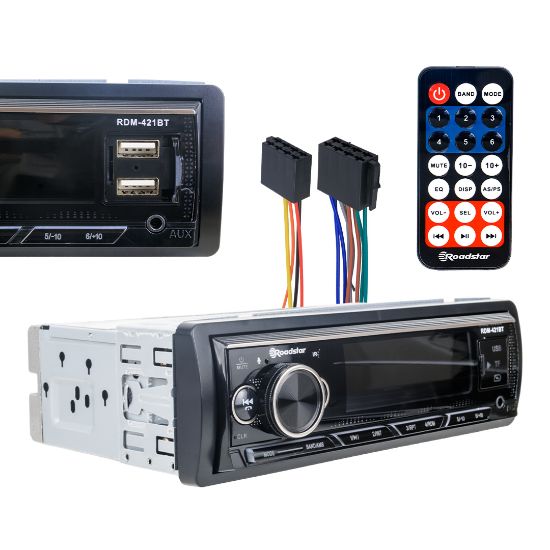 ROADSTAR RDM-421BT 2XUSB/SD/FM/AUX/BT MEKANİKSİZ OTO TEYP 4X50 WATT resmi