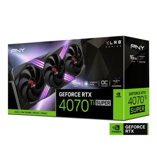 PNY RTX 4070 Ti SUPER RGB 16GB XLR8 Gaming Verto Overclocked EPIC-X GDDR6X 256Bit (VCG4070TS16TFXXPB1-O) resmi