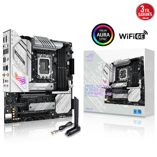 ASUS ROG STRIX B760-G GAMING WIFI DDR5 HDMI VGA 2xM2 USB3.2 WiFi BT RGB LAN MATX 1700P resmi