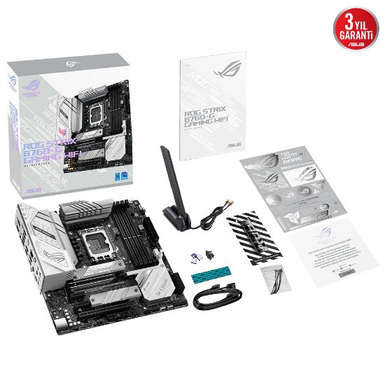 ASUS ROG STRIX B760-G GAMING WIFI DDR5 HDMI VGA 2xM2 USB3.2 WiFi BT RGB LAN MATX 1700P resmi