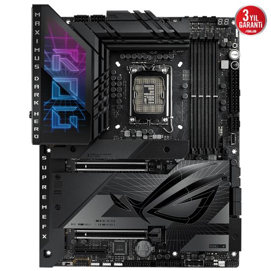 ASUS ROG MAXIMUS Z790 DARK HERO DDR5 2XUSB4 HDMI 5xM2 WiFi 7 BT RGB LAN ATX 1700P  resmi