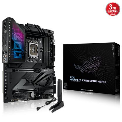 ASUS ROG MAXIMUS Z790 DARK HERO DDR5 2XUSB4 HDMI 5xM2 WiFi 7 BT RGB LAN ATX 1700P  resmi