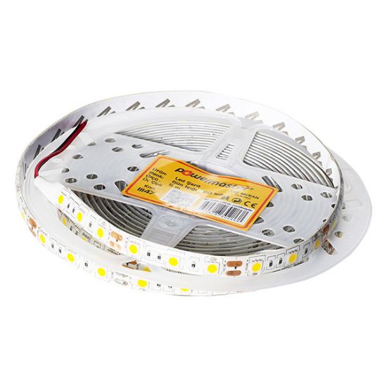 POWERMASTER LED ŞERİT 3 ÇİPLİ GÜN IŞIĞI DIŞ MEKAN SİLİKONLU 60 LED 5 METRE (5050) resmi