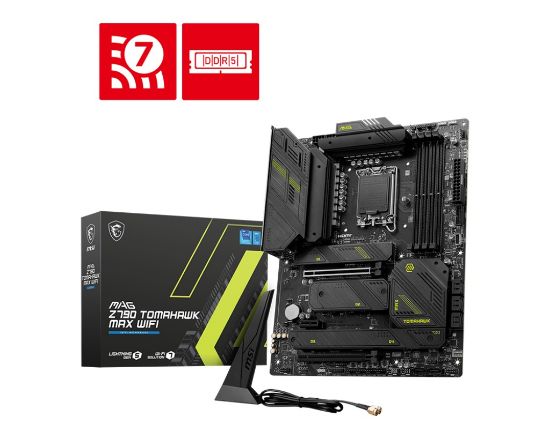 MSI MAG Z790 TOMAHAWK MAX WIFI DDR5 4XM2 DP HDMI LAN WİFİ ATX 1700P  resmi