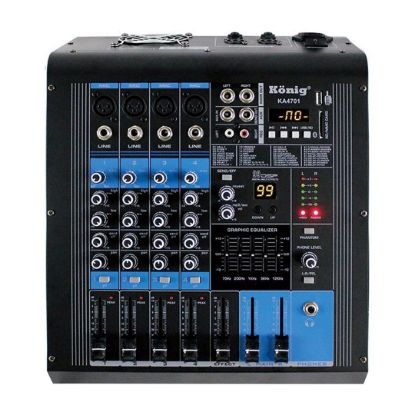 KÖNİG KA-4701 2X350 4 KANAL USB-SD-BLUETOOTH POWER MIXER resmi