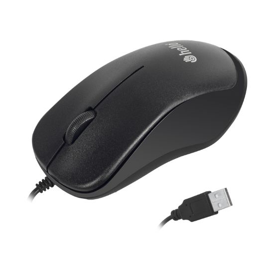 HELLO HL-38 1000 DPI SİYAH KABLOLU OPTİK MOUSE resmi