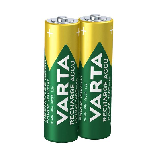 VARTA NI-MH 1.2 VOLT - 1600 MAH HR6 AA ŞARJLI 2Lİ KALEM PİL resmi