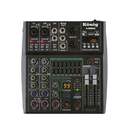 KÖNİG K-500EQ 4 KANAL DEC MIXER resmi