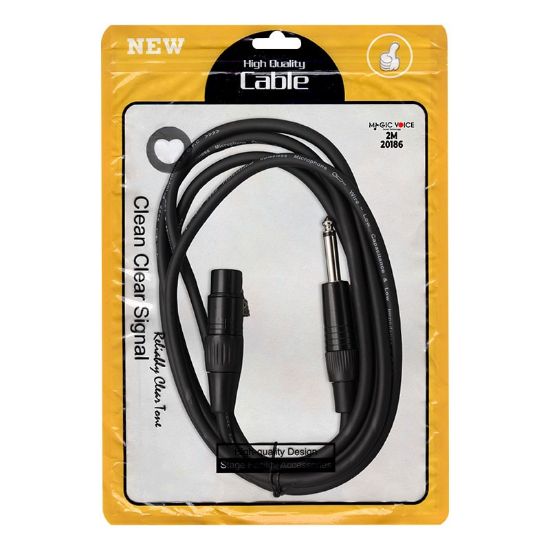 MAGİCVOİCE LD379 XLR CANON DİŞİ + 6.3 MM MONO ERKEK 2 METRE KABLO resmi