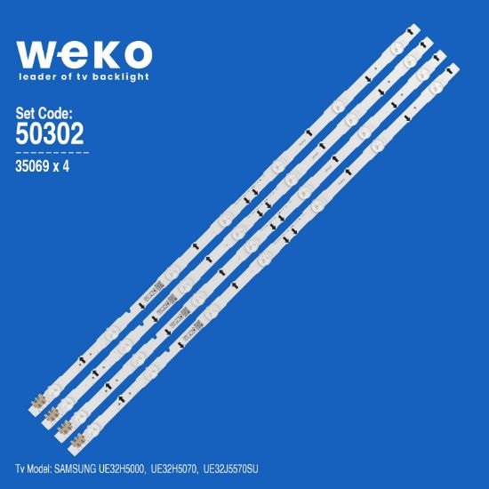 WKSET-5302 35069X4 D4GE-320DC1-R2 - D4GE-320DC1-R1  4 ADET LED BAR resmi