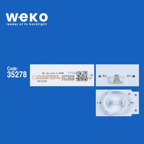 WKSET-5754 35278 CX20D05-ZC21FG-01 5S1P - 125-130/3.2-3.3 - 303CX200031 2 ADET LED BAR resmi