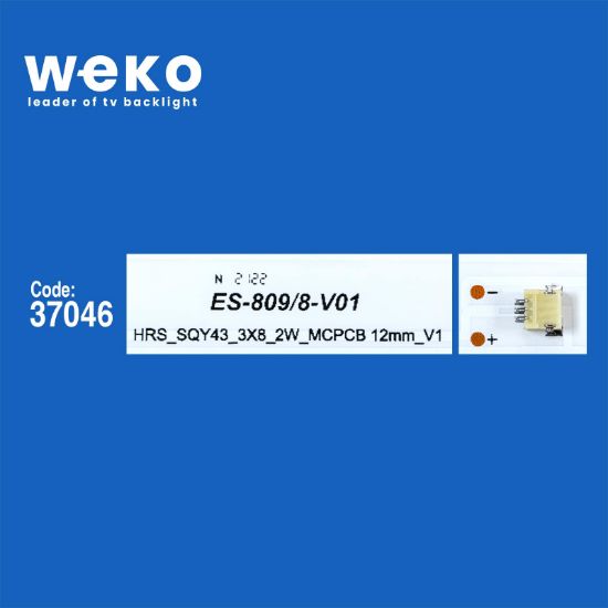 WKSET-6310 37046X3 HRS_SQY43_3X8_2W_MCPCB 12MM_V1 3 ADET LED BAR resmi