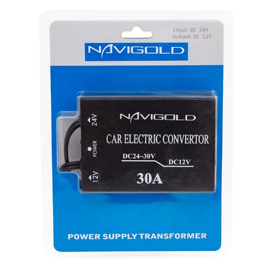 NAVIGOLD 24V DC / 12V DC 30 AMPER ÇAKMAK GİRİŞLİ OTO KONVERTÖR resmi