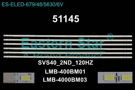 WKSET-6145 35430X6 SVS40 2ND 120HZ - LMB-400BM01 - LMB-4000BM03  6 ADET LED BAR (48LED) resmi