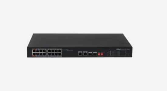 DAHUA PFS3218-16ET-135 16 PORT 16XFE-2XGE-2XGE/SFP 135W YÖNETİLEMEZ POE SWİTCH resmi