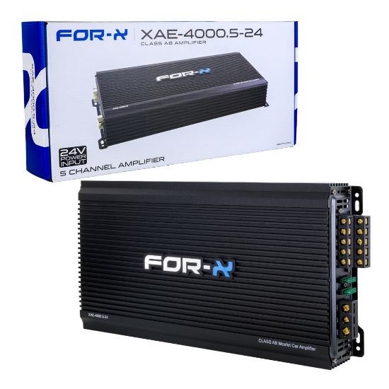 FOR-X XAE-4000.5 5 KANAL 24 VOLT ANFİ (BASS KONTROLLÜ) resmi