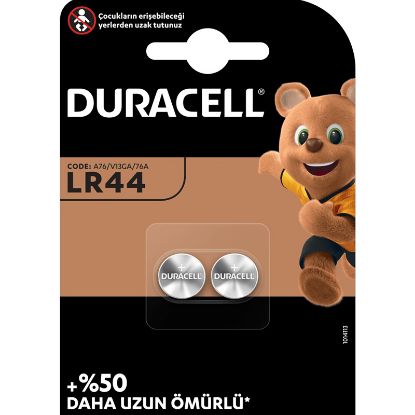 DURACELL LR44 1.5 VOLT DÜĞME PİL (2Lİ PAKET) resmi