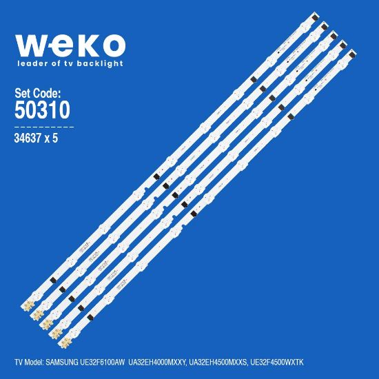 WKSET-5310 34637X5 D2GE-320SC0-R3 5 ADET LED BAR  BAKIR TABANLI resmi