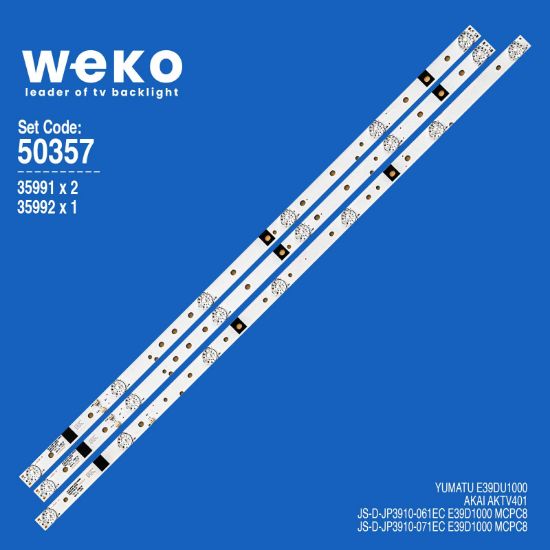 WKSET-5357 35991X2 35992X1 E39D1000 MCPC8 3 ADET LED BAR resmi