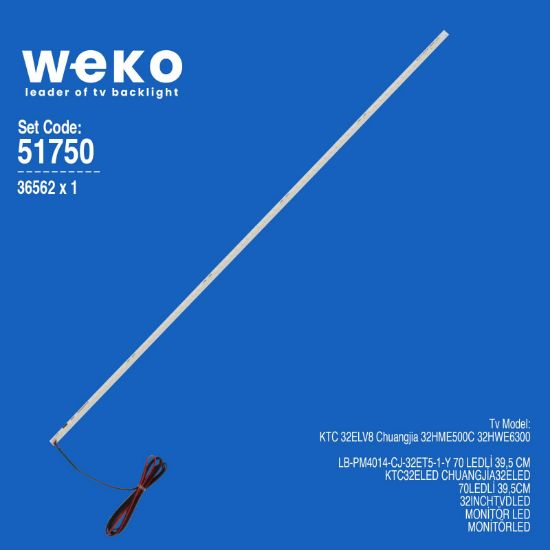 WKSET-6750 36562X1 LB-PM4014-CJ-32ET5-1-Y  1 ADET LED BAR resmi