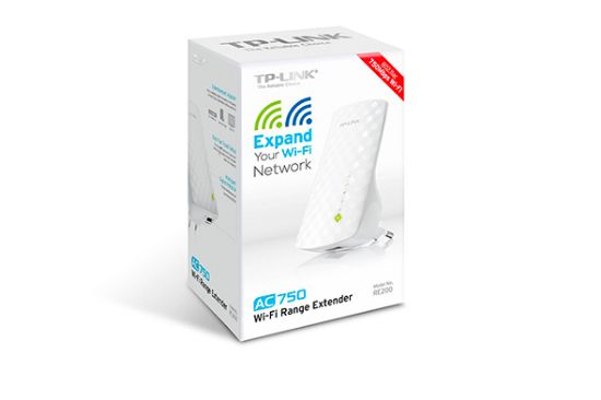 TP-LINK RE200(EU) AC750 750Mbps PRİZ TİPİ MENZİL GENİŞLETİCİ resmi