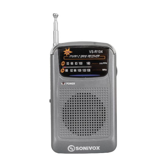 SONIVOX VS-R104 SİYAH RENK CEP TİPİ ANALOG FM RADYO resmi