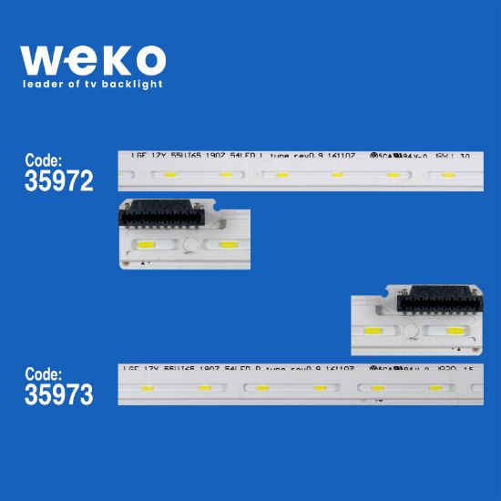 WKSET-6177 35972X1 35973X1 LGE 17Y 55UJ65 1907 54LED L/R 2 ADET LED BAR (54LED) resmi