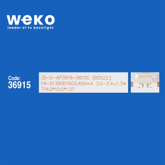 WKSET-6211 36915X3 JS-D-AP3916-061DC (80522.)  3 ADET LED BAR resmi