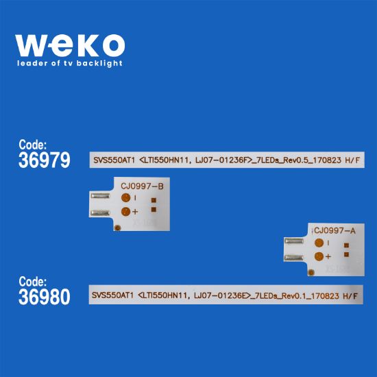 WKSET-6274 36979X7 36980X6 SVS550AF3 (LTI550HN11,LJ07-01236A/B 13 ADET LED BAR resmi