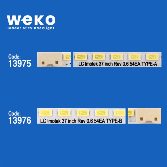 WKSET-5005 13975X2 13976X2 LG INNOTEK 37 INCH REV 0.6 54EA 4 ADET LED BAR (54LED) resmi