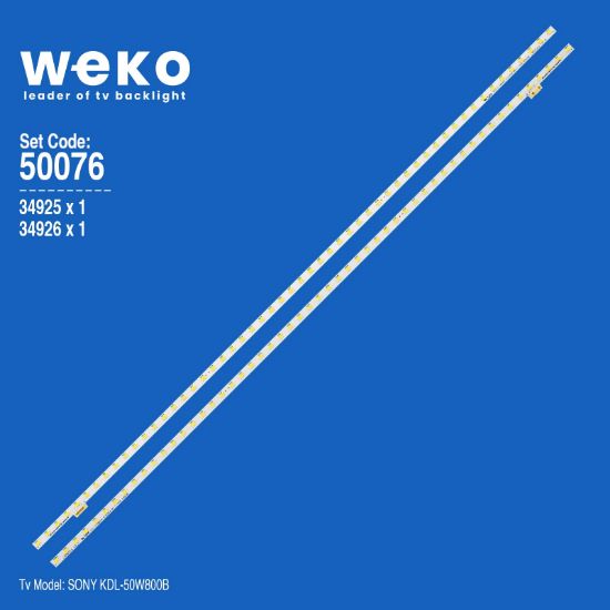 WKSET-5076 34925X1 34926X1 LB50016 2 ADET LED BAR (54LED) resmi
