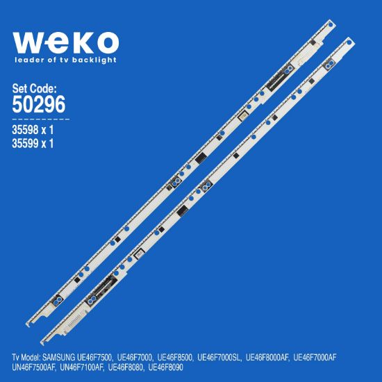 WKSET-5296 35598X1 35599X1 SAMSUNG 2013SVS46 7032SNB 2 ADET LED BAR (70LED) resmi