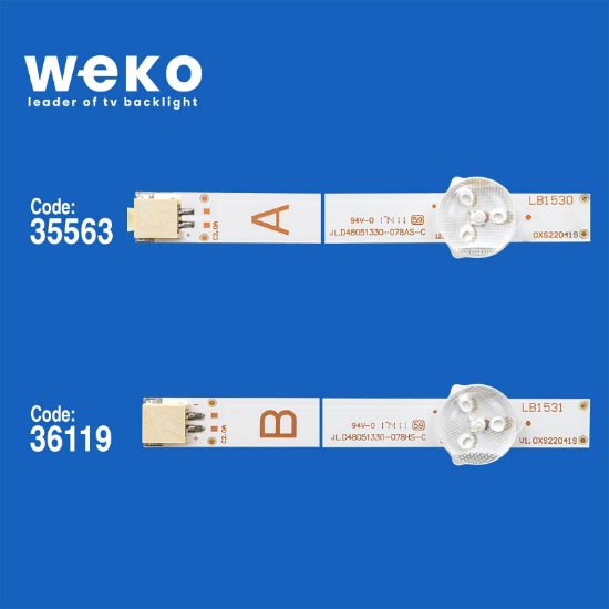 WKSET-5340 35563X4 36119X2 JL.D48051330-078AS-C/HS-C 6 ADET LED BAR (5LENS) resmi
