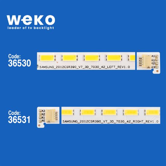 WKSET-5446 36530X1 36531X1 SEL390V7-S04A-X1 2 ADET LED BAR (48LED) resmi