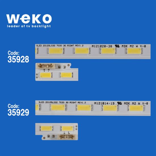 WKSET-6173 35928X1 35929X1 SLED 2012SLS32 7030  30 LEFT/RIGHT REV1.2  2 ADET LED BAR (30LED) resmi